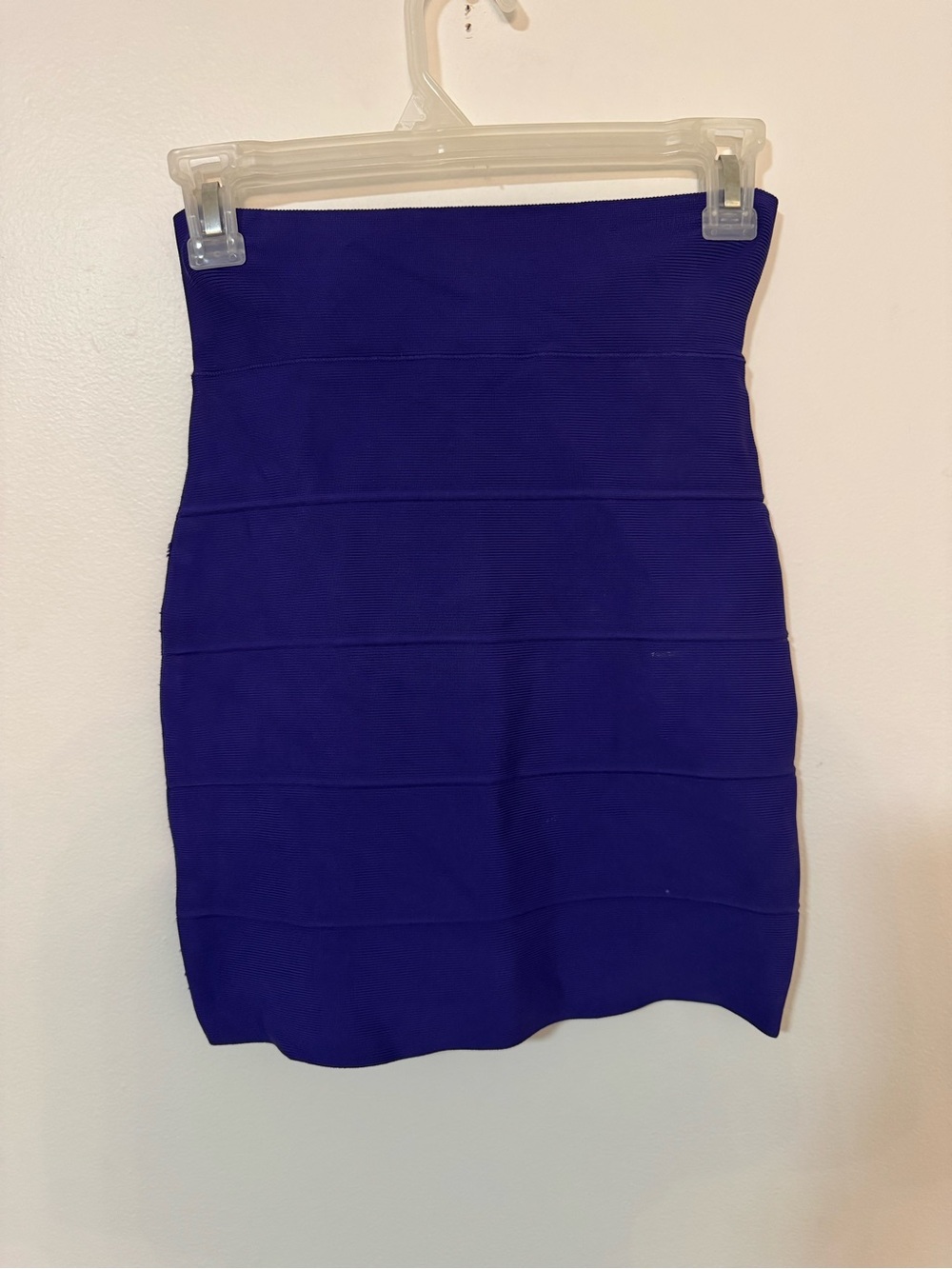 BCBG indigo Bandage Mini Skirt